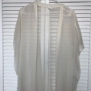 Sheer White Cardigan